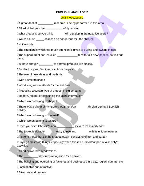Vocabulary enhancement in english language studies