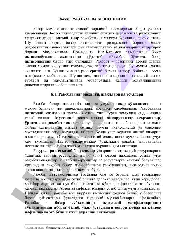 Raqobat va monopoliya: bozor iqtisodiyotining asoslari