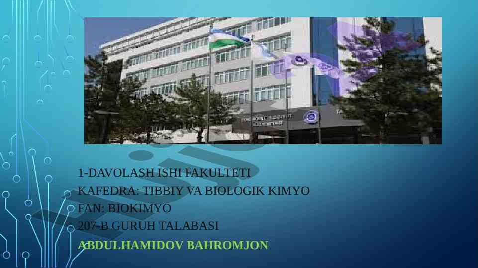 Kreatin fosfokinaza va uning klinik ahamiyati