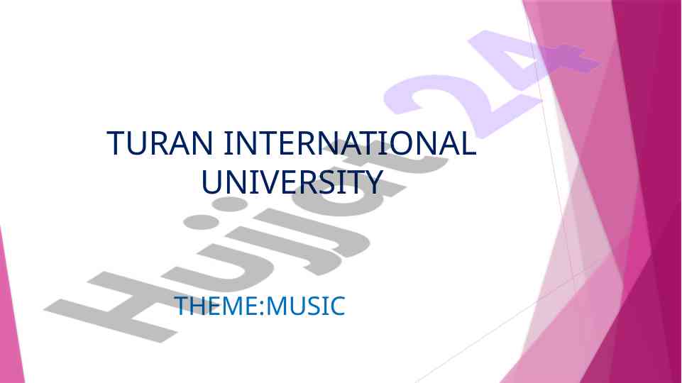 The different types of music in various genres