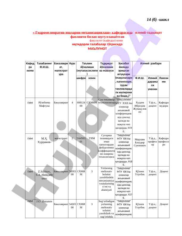 Gidromelioreativ ishlarni mexanizatsiyalash