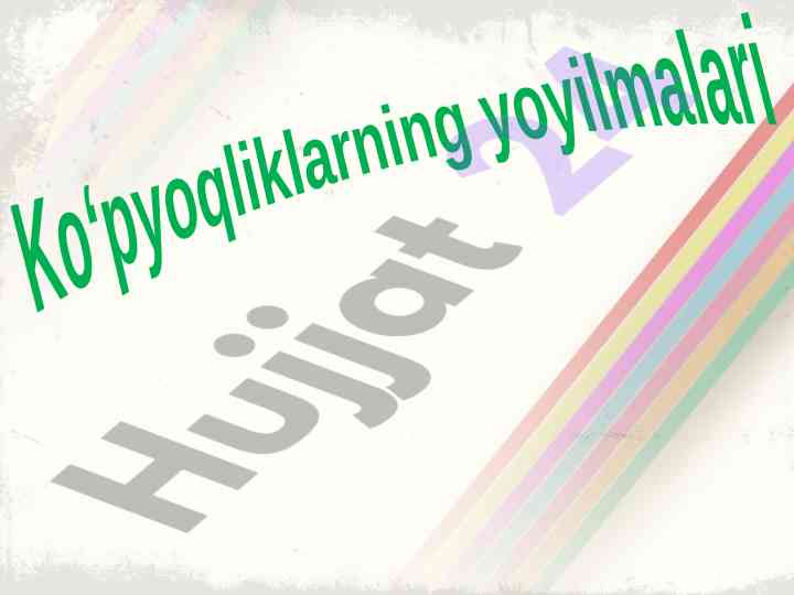 Ko‘pyoqliklarning yoyilmalari loyihasi