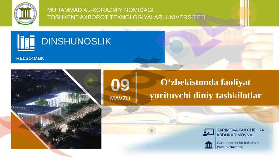 Davlat va din o‘rtasidagi munosabatlar tahlili