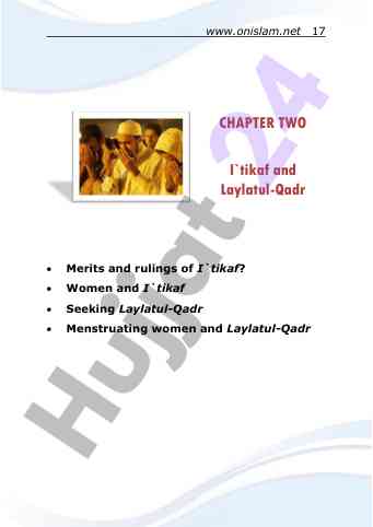 I`tikaf and laylatul-qadr: merits and rulings