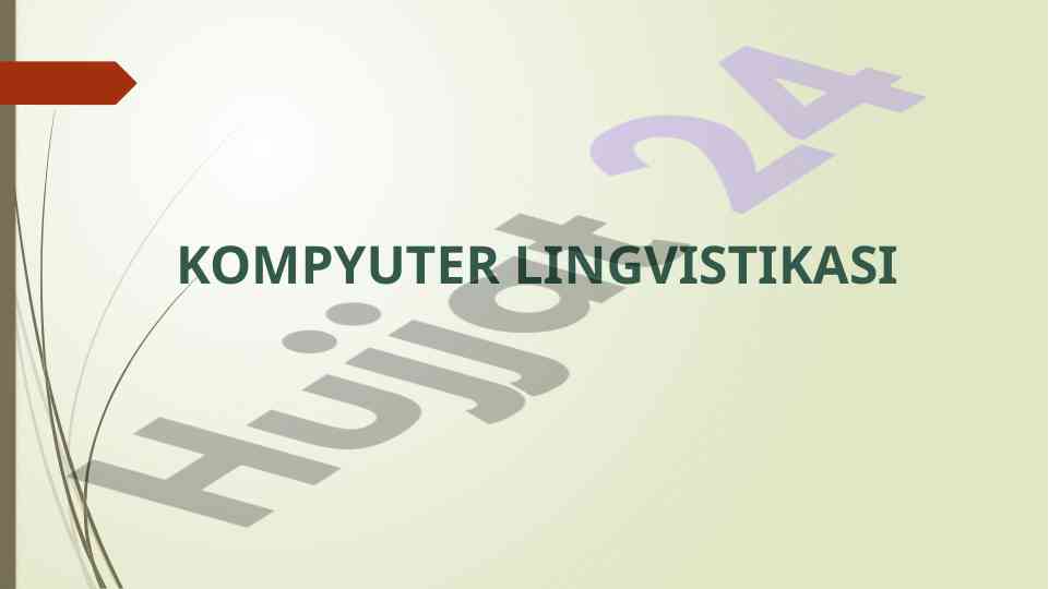 Kompyuter lingvistikasi: tarix va ahamiyati