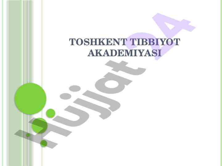 Oyoqning klinik anatomiyasi
