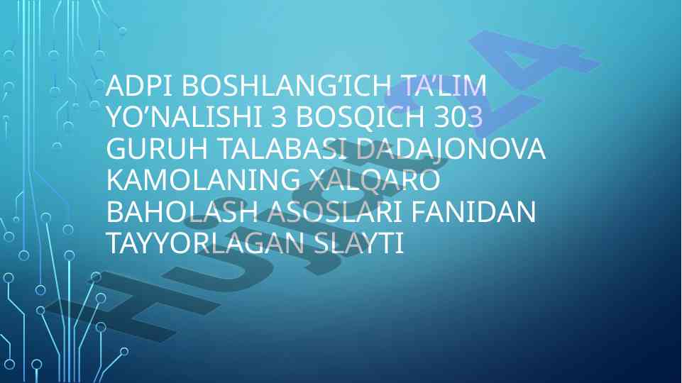 4k modeli bo‘yicha darsliklar asosida ta’lim