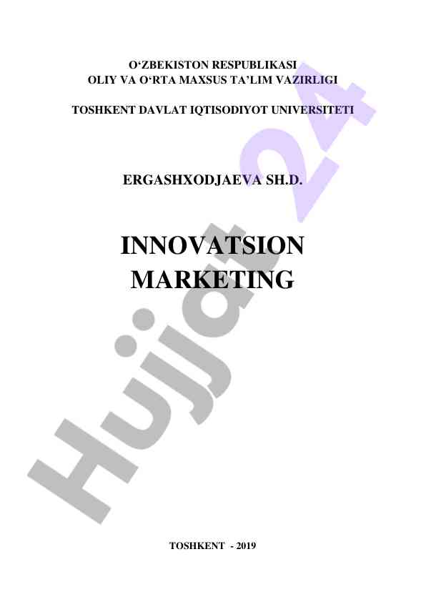 Innovatsion marketing darslik