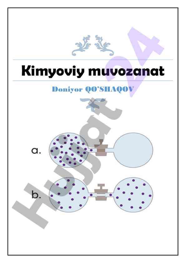 Kimyoviy muvozanat prinsiplari va qaytar reaksiyalar