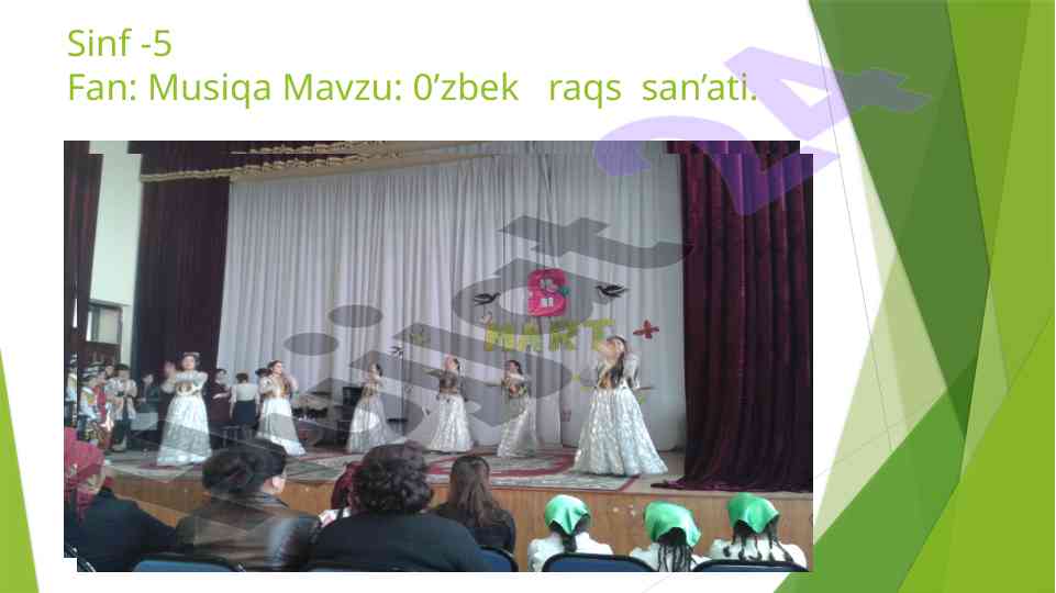 O'zbek raqs san'ati darsi uchun reja