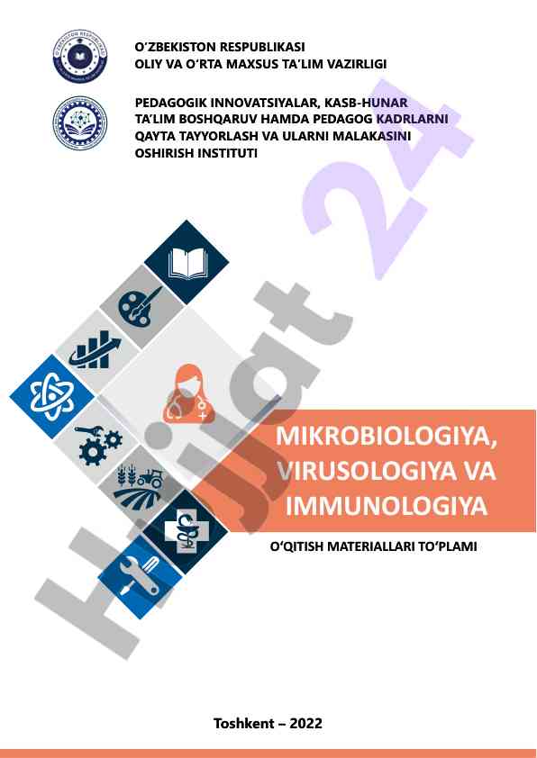 O‘qitish materiallari: mikrobiologiya va immunologiya