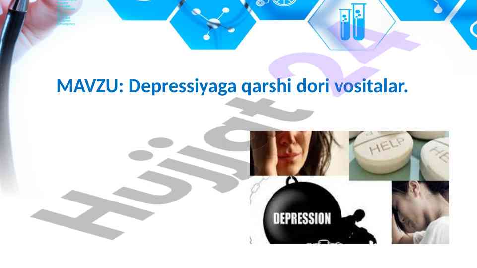 Depressiyaga qarshi dori vositalar tahlili