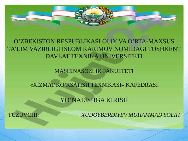 Avtomobil dvigatellarining umumiy tuzilishi