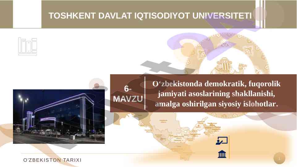 O‘zbekistonda demokratik fuqorolik jamiyati asoslari
