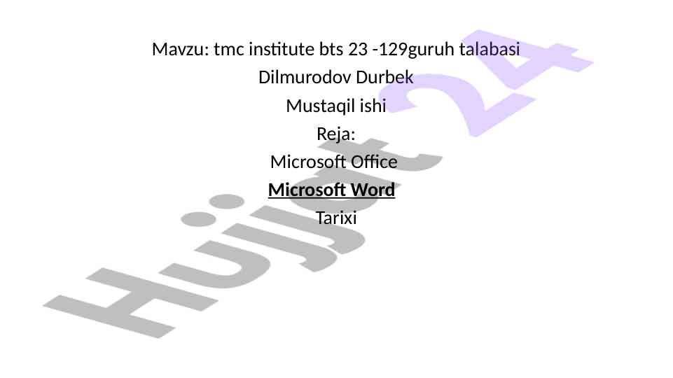 Powerpoint tarixi va rivojlanishi