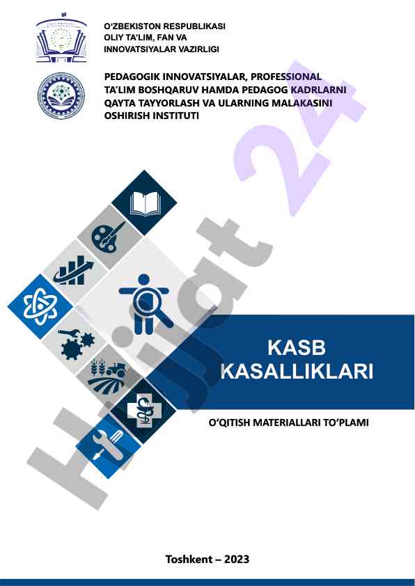 Kasb kasalliklari o'qitish materiallari