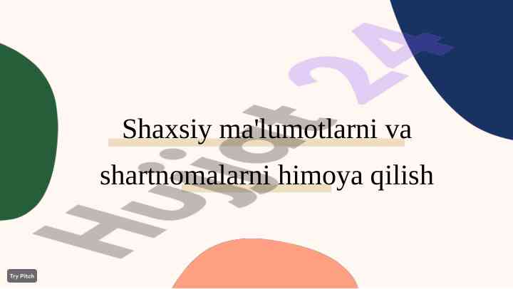 Shaxsiy ma'lumotlarni himoya qilish kafolatlari