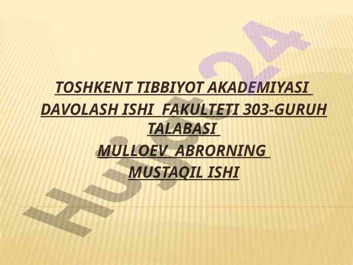 Ovqat hazim qilish a’zolari haqida tadqiqot