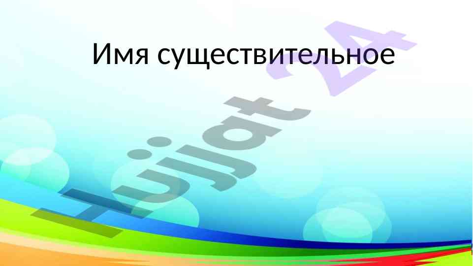 Imya sushchestvitelnoe v russkom yazyke