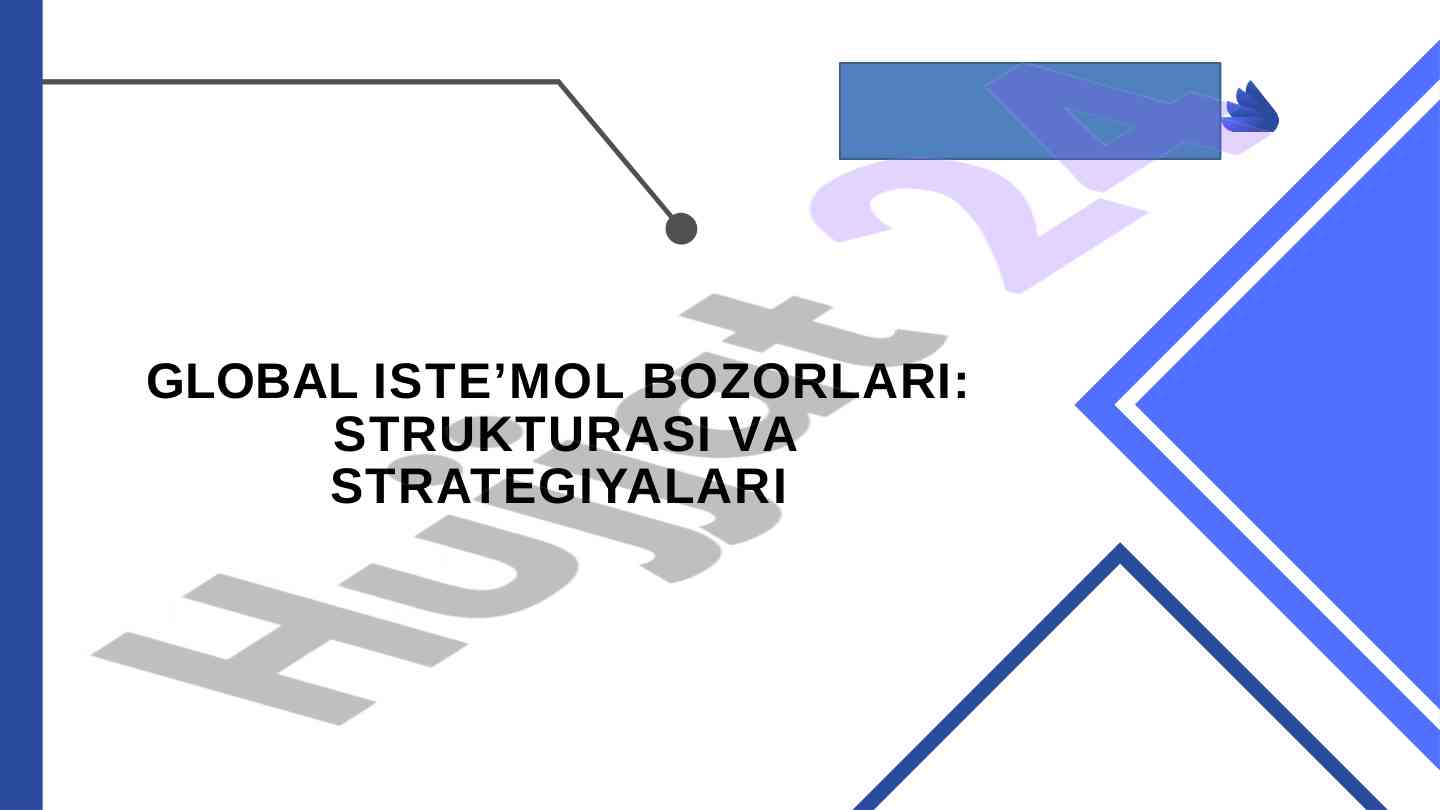 Global iste'mol bozorlarining strukturasi va strategiyalari
