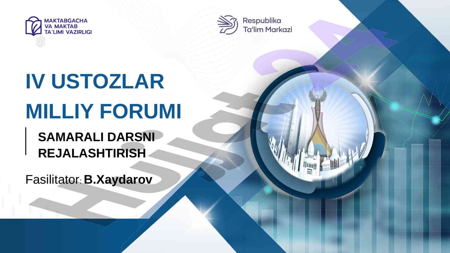 Samarali darsni rejalashtirish metodikasi