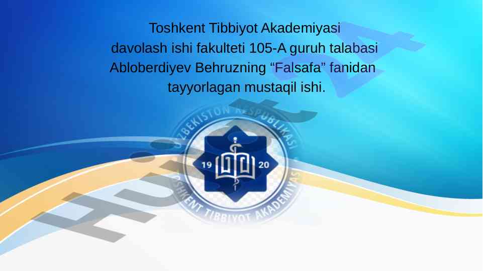 Sharq va g'arb falsafasida inson masalasi