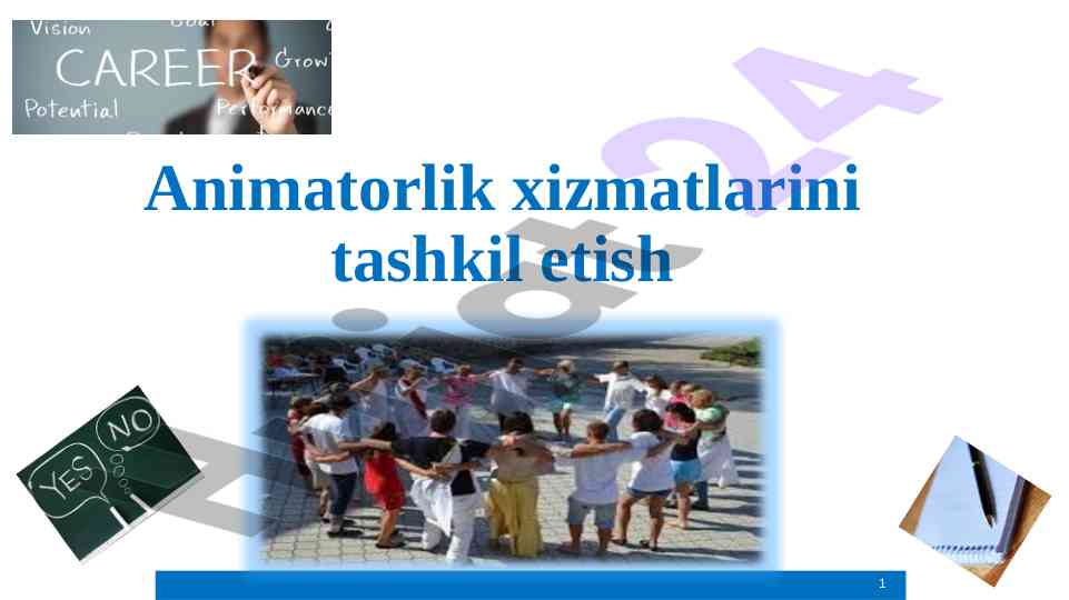 Animatorlik xizmatini tashkil etish fanining maqsadlari