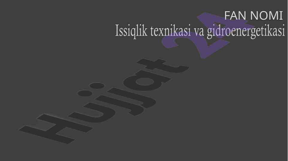 Issiqlik almashinish apparatarini tanlash