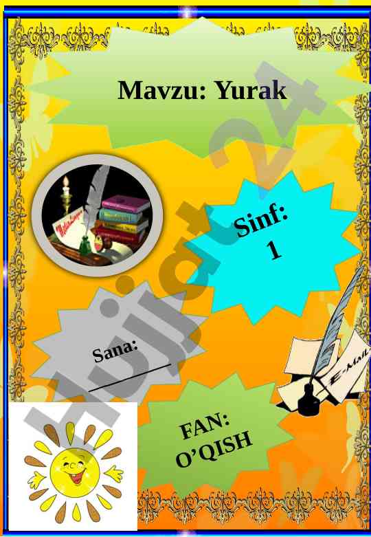 Yurak mavzusida o‘qishni o‘rganish dars rejasi