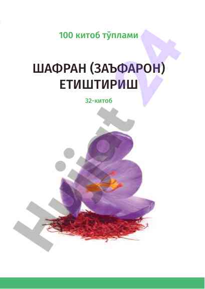 Шафран етиштириш учун технологик йўлланма