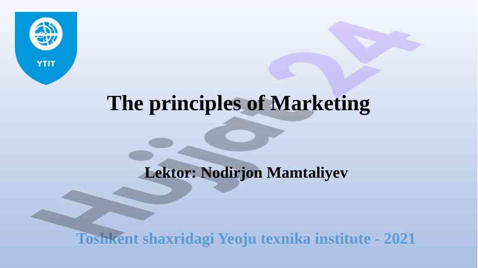 Principles of marketing and direct marketing trends