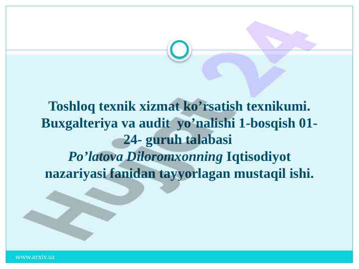 Ishlab chiqirish jarayoni va natijalari tahlili