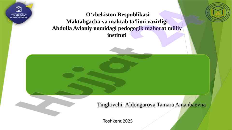 Ota-onalar kengashining maktab hayotidagi rolini o‘rganish