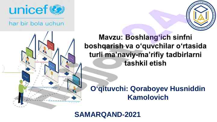 Sinf rahbarining faoliyatini tashkil etish nizomi