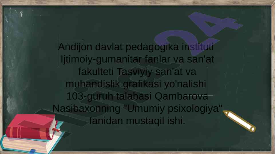 Maktabgacha yoshdagi psixik rivojlanish xususiyatlari