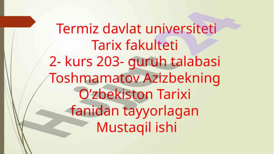 Ozbek xonliklari va milliy g‘oya