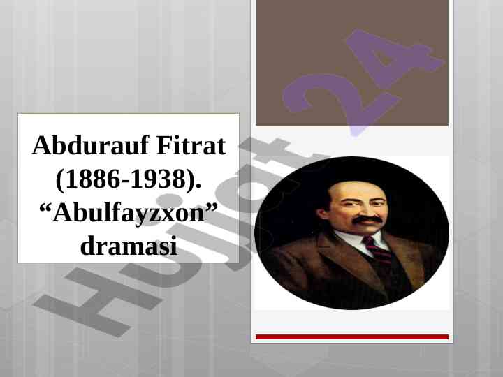 Abdurauf fitratning abulfayzxon dramasi tahlili