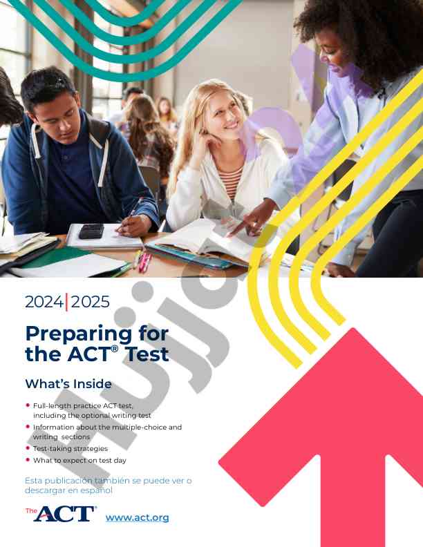 Preparing for the act test 2024-2025 guide