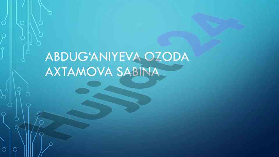 Alkoloidlar haqida ma'lumotlar