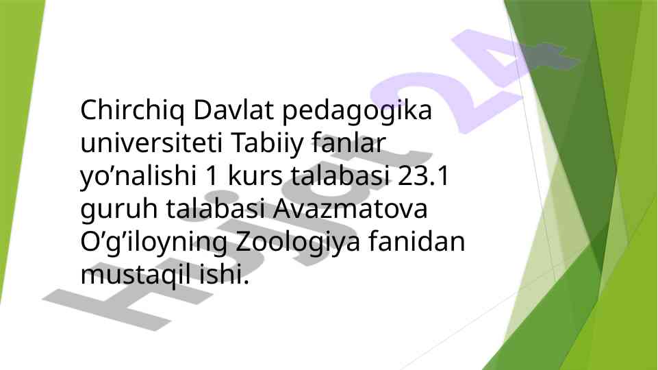 O’rgimchaklar tuzulishi oziqlanishi va tabiatdagi ahamiyati