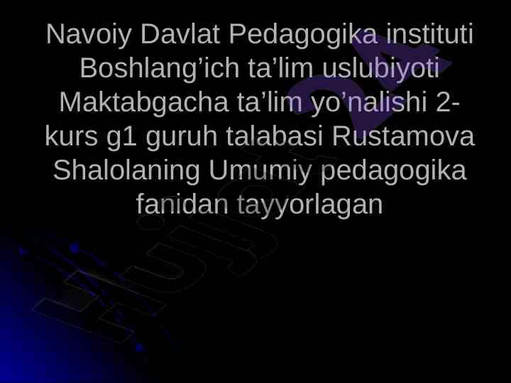 Ilmiy dunyoqarash va aqliy tarbiya tushunchalari