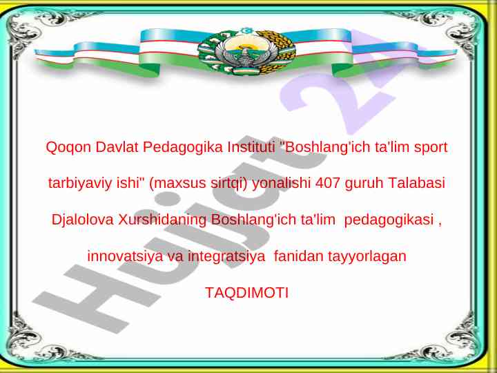 Masofaviy ta'limning muhim asoslari va uslublari