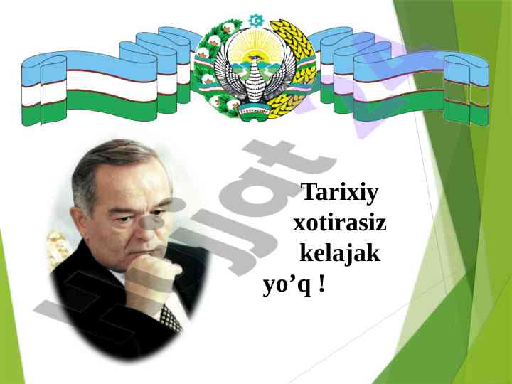 Tarixiy xotirasiz kelajak yo'q tahlili