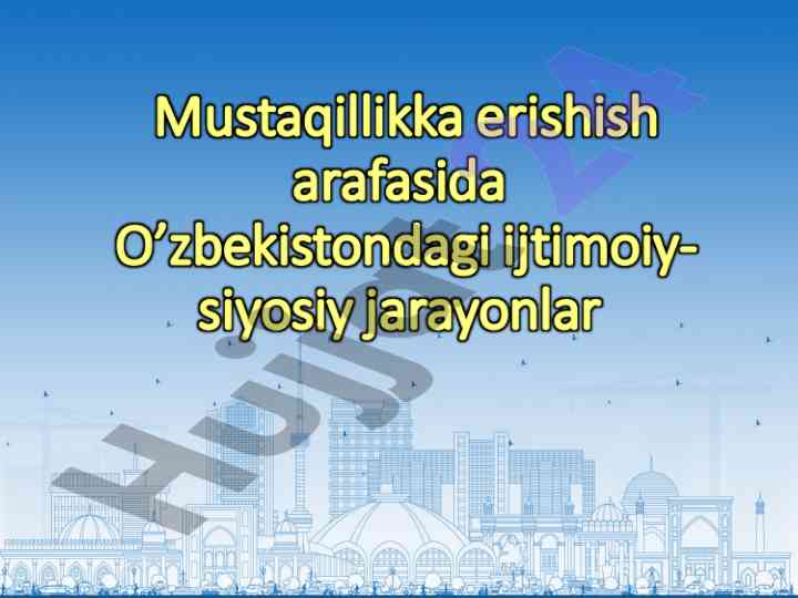 O'zbekistondagi 80-yillar ijtimoiy hayoti inqirozlari