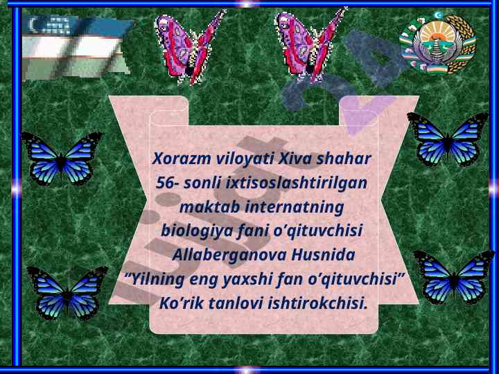 Biologiya fanida blits so’rov metodi talqini