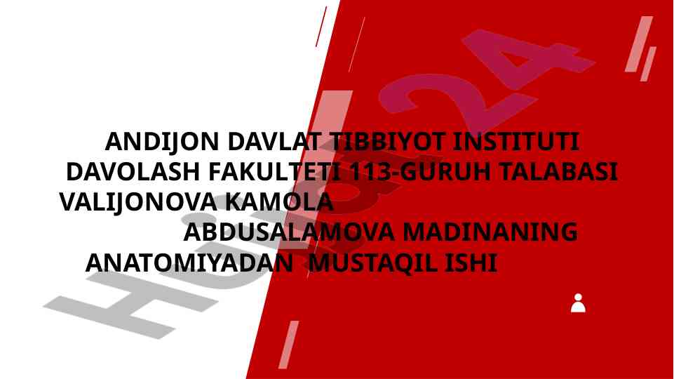 Yelka kamari va yelka mushaklari tahlili