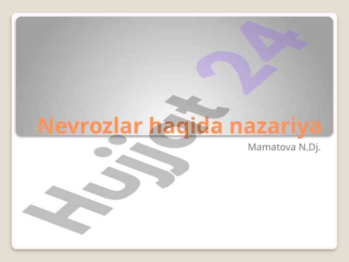 Nevrozlar psixoanalizda tushuntirish nazariyasi