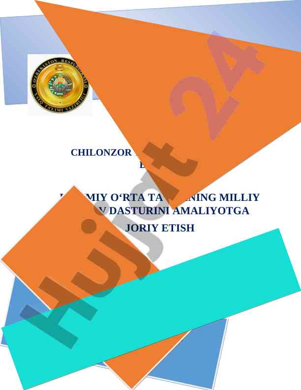 Ilmning foydasi va ta’lim sifatini o‘zgartirish