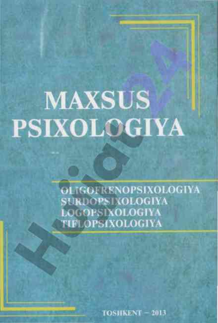 Maxsus psixologiya o‘quv qo‘llanma