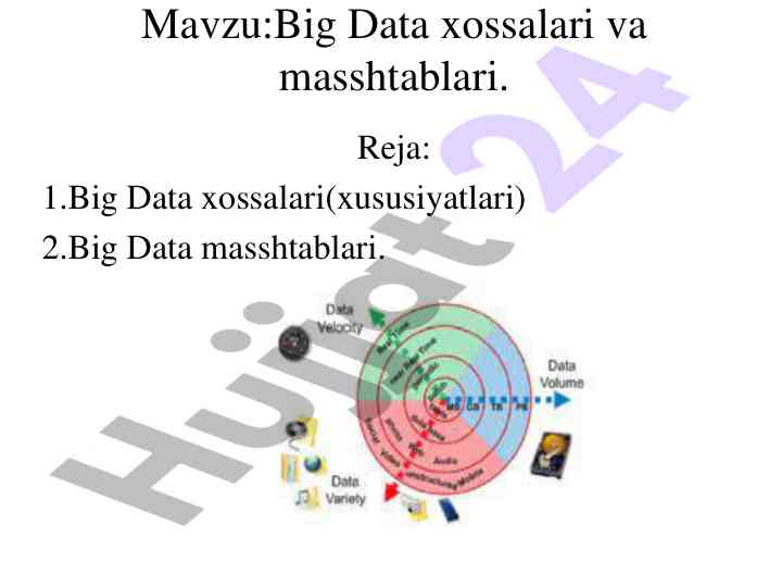 Big data xossalari va masshtablari tahlili